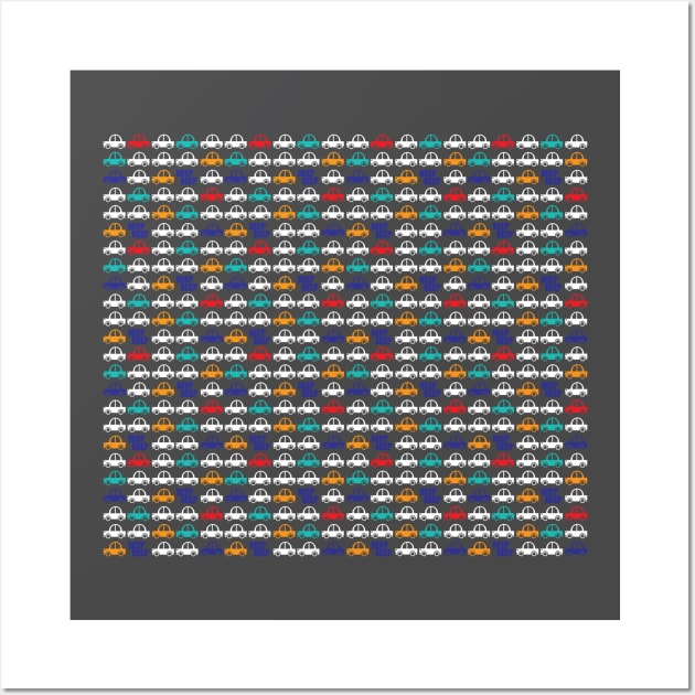 Beep Beep _ Blue and Orange Wall Art by Tees4Elliott